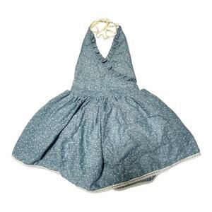 Brass Razoo Floral Muslin Halter Dress Size 3T